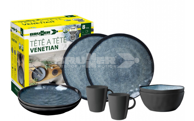 Set tête-à-tête Venetian 8 pcs