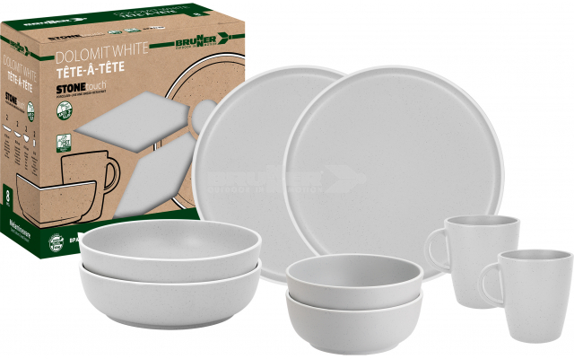 Set tête-à-tête Dolomit White 8 pcs