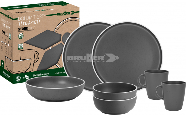 Set tête-à-tête Dolomit Grey 8 pcs