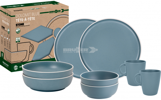 Set tête-à-tête Dolomit Blue 8 pcs