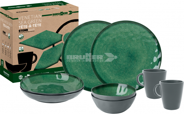 Set tête-à-tête Sea green 8 pcs